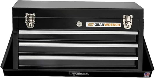 Pit Posse 540BK Tool Box Storage Holder Tray Shelf Aluminum Cabinet - Made in USA - Enclosed Cargo Race Trailer Shop Garage Accessory for Toolboxes (Black)