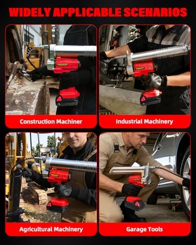 Cordless Grease Gun Compatible with Milwaukee M18 18V Battery