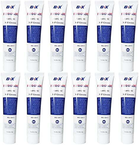 Food Grade Grease Food Safe Machine Lubricant for Frozen Dessert Equipment, O-Ring Lubricants 12X4oz