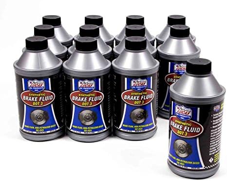 Lucas Oil 10825-12 DOT 3 Brake Fluid, 12 oz., Case of 12