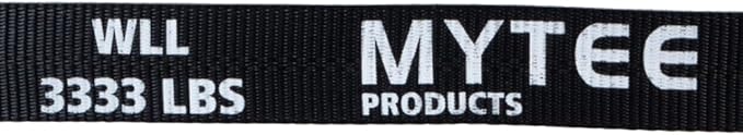 Mytee Products 4 Pack 2" x30' Black Ratchet Straps with Flat Hooks - 3,333 Lbs WLL - Heavy Duty Tie Down Ratchet Straps for Flatbed, Truck, Trailers, Cargo, Pickup