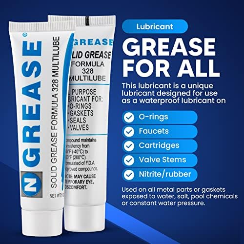 Pool Gasket Grease & O-Ring Lubricant for Hayward SPX0327-3oz Waterproof Silicone Lubricant for Swimming Pool Filters, Plumber Grease for Rubber Seals and Gasket