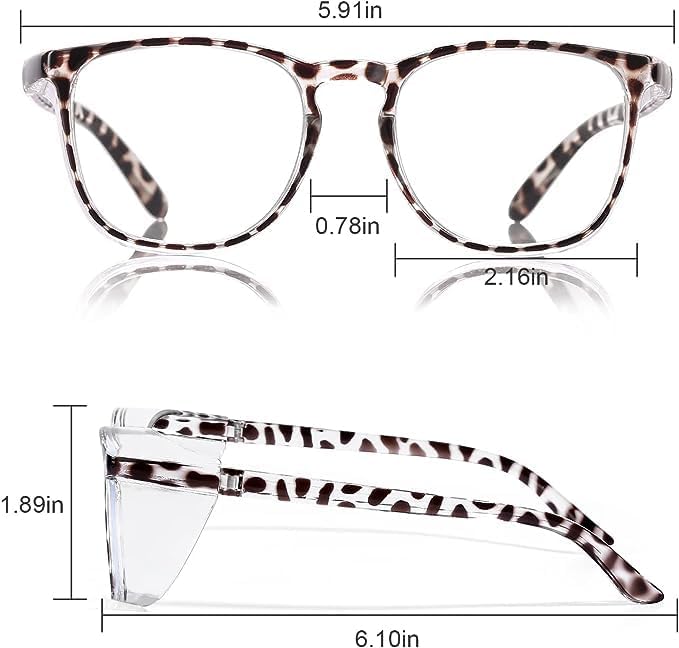 Safety Glasses Goggles for Women Girls Anti Fog Protective Eyewear Glasses