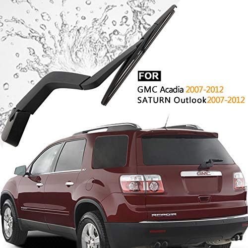Rear Wiper Arm Blade Replacement for GMC Acadia,Saturn Outlook 2007-2012