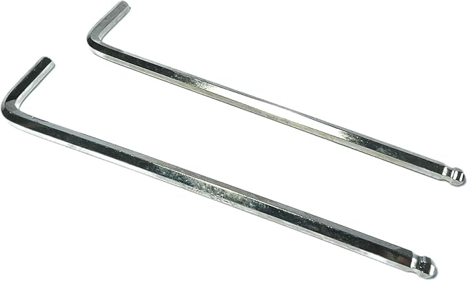 2pcs 6mm Ball End Allen Wrench sets,6mm Hex Key Wrench set,6mm ball end Hex Driver allen key Door Key L Shaped hex wrench set with Long Arm 173mm lengh.6mm ball end hex wrench