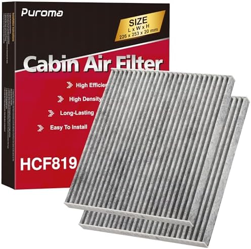 Puroma Cabin Air Filter Activated Carbon for CF11819 Hyundai KIA GMC Saturn
