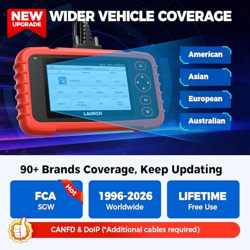 LAUNCH OBD2 Scanner CRP129X V3.0 Elite Scan Tool, 12 Resets Lifetime Update