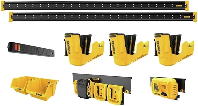 DEWALT Power Tool Organizer, 10-Piece Garage and Workshop Storage, Part of the DEWALT Storage System Lineup (DWST82825)