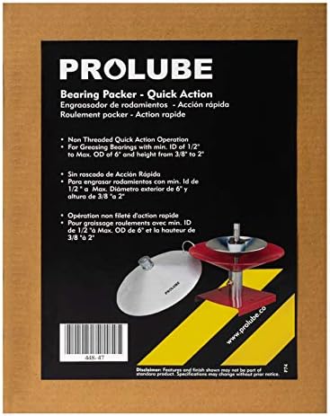 PROLUBE Deluxe Steel Bearing Packer | Rapid Action Bench Type | Useful for greasing Bearings in Cars, Boats, Tractors, RV’s | for use with Grease Guns (44847) (BEP/625)