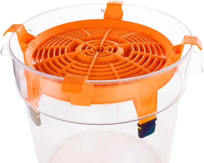 Detail Factory - Clean Screen Bucket Filter - Traps Dirt & Debris in The Wash Bucket to Prevent Scratching Vehicle Paint - Octane Solar Flare