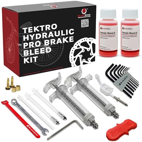 BleedZone Mineral Oil Brake Bleeder Kit Compatible with Tektro TRP, 120ml