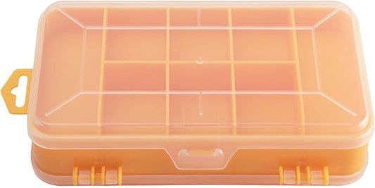 Kakalote Double-Side Hardware Box Storage,Excellent for Screws Nuts and Bolts,Multi Compartment Tool Box Storage Organiser Tray