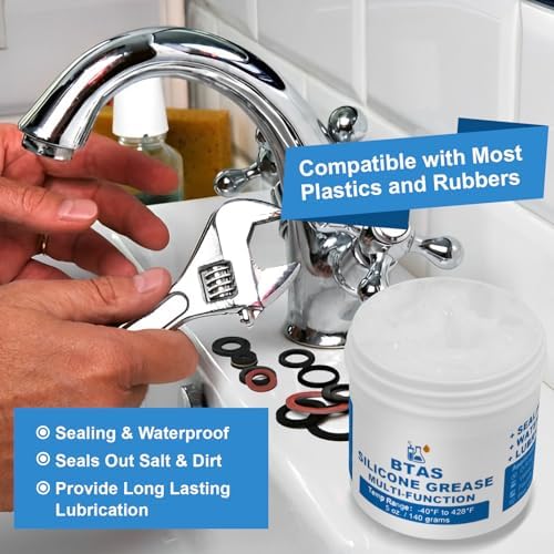 BTAS Plumbers Grease for Pool Squipment Maintenance O Rings Food Grade 5oz