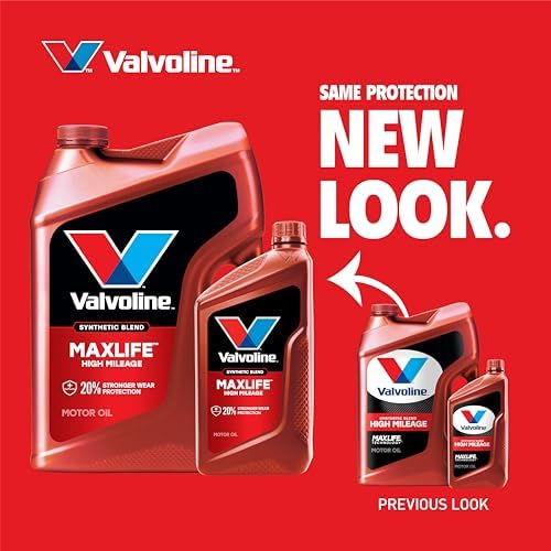 Valvoline High Mileage with MaxLife Technology 20W-50 Synthetic Blend Motor Oil 1 Quart