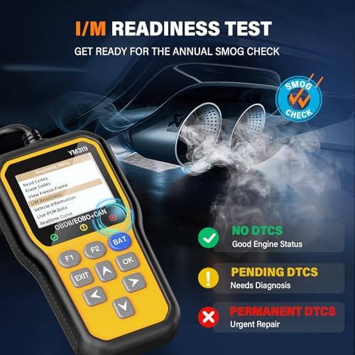 BluSon YM319 OBD2 Scanner Diagnostic Tool with Battery Tester, Scan Tool