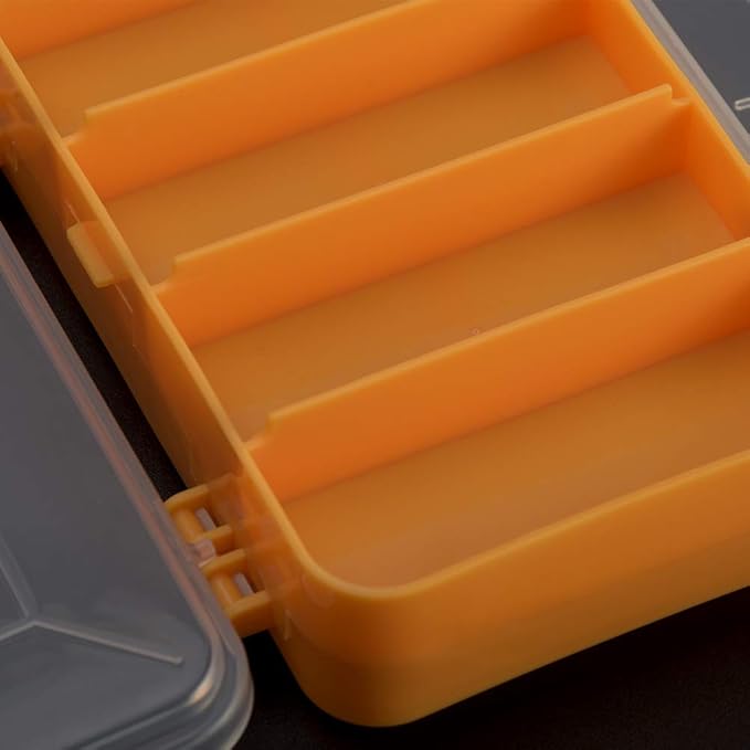 Kakalote Double-Side Hardware Box Storage,Excellent for Screws Nuts and Bolts,Multi Compartment Tool Box Storage Organiser Tray