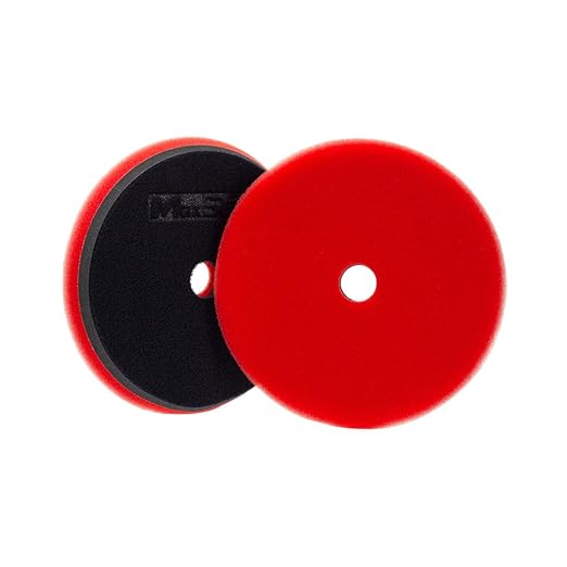 Maxshine 6" Universal Low Profile Polishing Foam Pad for Finishing – Hook & Loop with Rubber Backing – Compatible with Long Throw DA Polishers – EVA Foam for Heat & Pressure Absorption