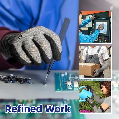 Schwer 2 Pairs A4 AIR-SKIN Cut Resistant Work Gloves, AR5918, XL