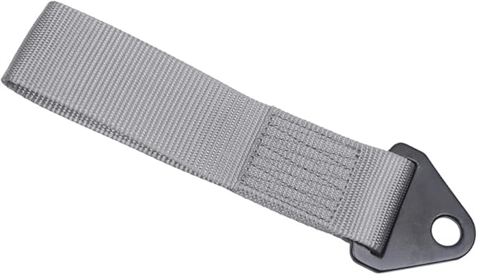Kyostar Universal Racing Tow Strap for Front or Rear Bumper Towing Hooks, High Strength Tow Straps, Upgrade Version (Gray)