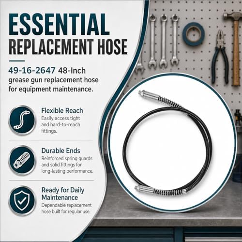 49-16-2647 Replacement Grease Gun Hose 48" for Milwauk*e Grease Gun
