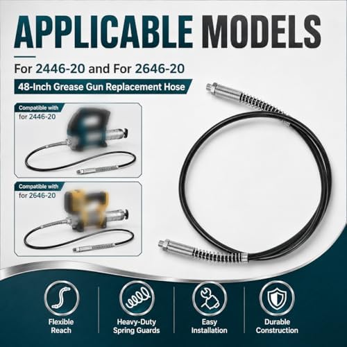 49-16-2647 Replacement Grease Gun Hose 48" for Milwauk*e Grease Gun