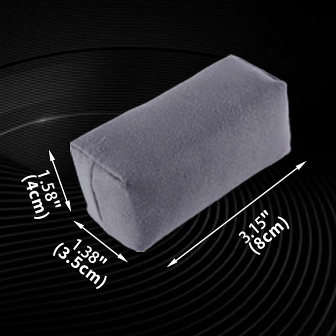 Microfiber Applicator Pad, Car Detailing Suede Sponge Applicator, 6Pcs Coating Sponge Pads for Cars, Ceramic Spray Coating, Applying Wax, Sealants & Other Conditioners-（6pcs）