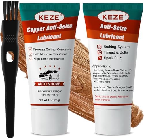 Keze Copper Antiseize Thread Lubricant Grease High Temp Anti-Seize Grease