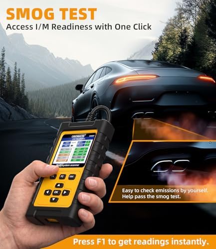 OBD2 Scanner for Mercedes Benz, OM807 Full System Diagnostic Tool with Resets (Oil/ETC/EPB/ABS/SAS/BAT Register...), Full OBDII Functions Read&Erase Fault Codes, Free Software Update