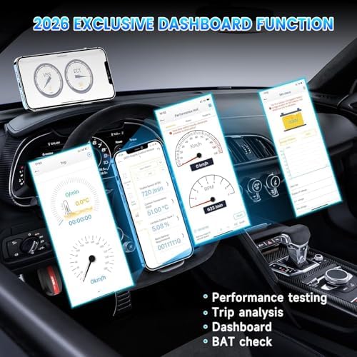 ANCEL BD500 Bluetooth Diagnostic Scan Tool for VW Audi Seat Skoda Diagnosis, Full Systems Volkswagen OBD2 Scanner Vag Car Code Reader with Battery Check EPB Reset for iPhone, iPad & Android