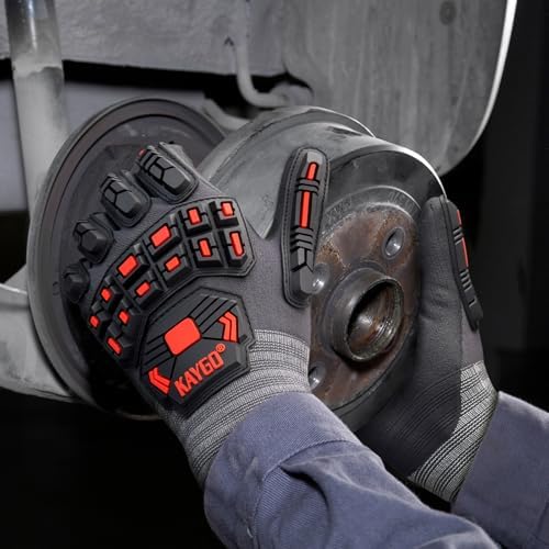 KAYGO Safety Work Gloves, MicroFoam Nitrile Coated, Men Women,KG18N