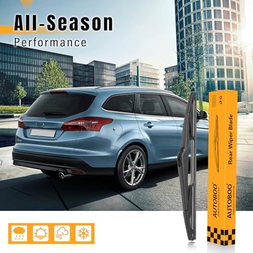 AUTOBOO 12" Rear Wiper Blade Replacement for Ford Focus Fiesta