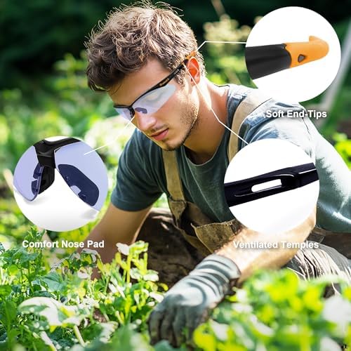 ProtectX Safety Glasses for Men & Women, Safety Sunglasses
