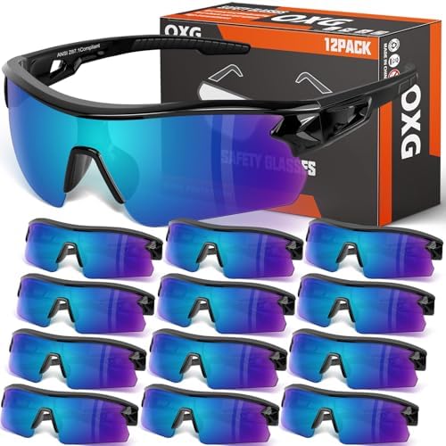 OXG Work Safety Glasses for Men Women, ANSI Z87.1 UV Protection