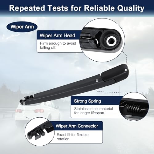 X AUTOHAUX Rear Windshield Wiper Blade Arm Set for Kia Sorento 10-14