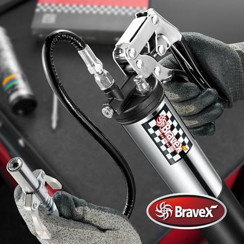 Pistol Grip Grease Gun Heavy Duty 6000 PSI W/Quick Release Coupler