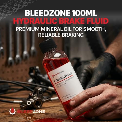 BleedZone Mineral Oil Brake Fluid for Shimano Tektro TRP, 2 x 100ml