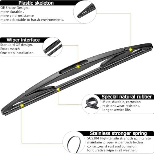 Rear Wiper Arm Blade Replacement for Ford Escape Flex Lincoln MKT