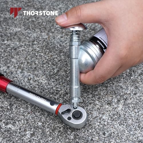 Thorstone 3oz Mini Grease Gun, Push-Type One Hand Design with Needle Nozzle