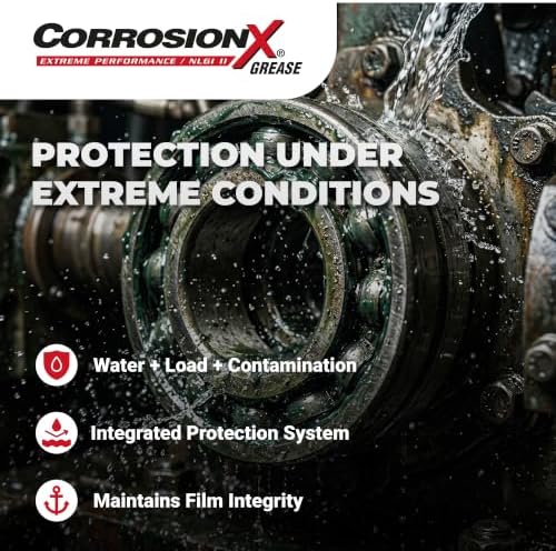 CorrosionX Grease, Calcium Sulfonate Complex Grease, 12oz Tub
