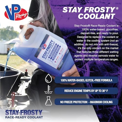VP Racing Fuels 23051 Stay Frosty Race-Ready Coolant, 1 Gallon (1 Pack)