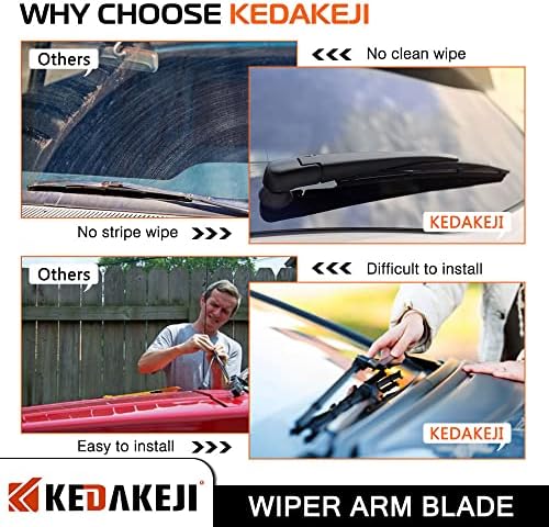 Rear Windshield Wiper Arm Compatible with Ford Escape 2013-2018 Vehicles, Back Windshield Wiper Set Replacement OEM BB5Z17526-C