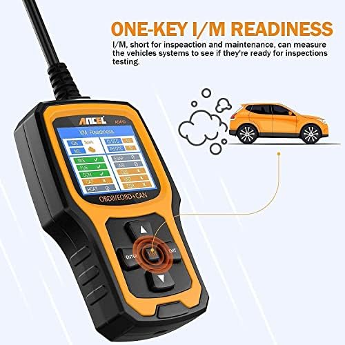 ANCEL AD410 Enhanced OBD II Vehicle Code Reader Automotive OBD2 Scanner with ANCEL Protective Case Storage Bag