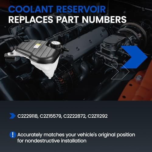 C2Z29118 Engine Coolant Reservoir Tank for Jaguar XF 2010-2015