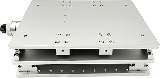 INTBUYING 2 Axis Moving Table for Laser Marking Engraving Machine Portable XY-Axis Moving Workbench 300 * 220 Two-dimensional Marking Machine Table