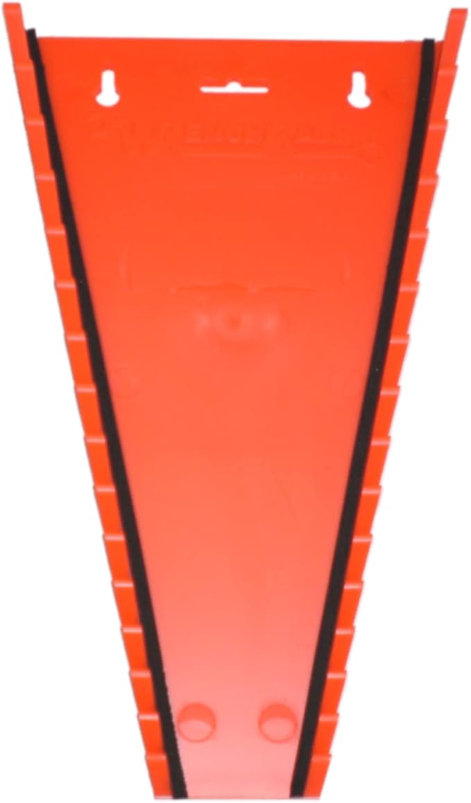 Protoco 3060 Standard 15 Piece Wrench Rack, Tool Organizer for Tool Box, Tool Cart or Wall Mounted, Orange