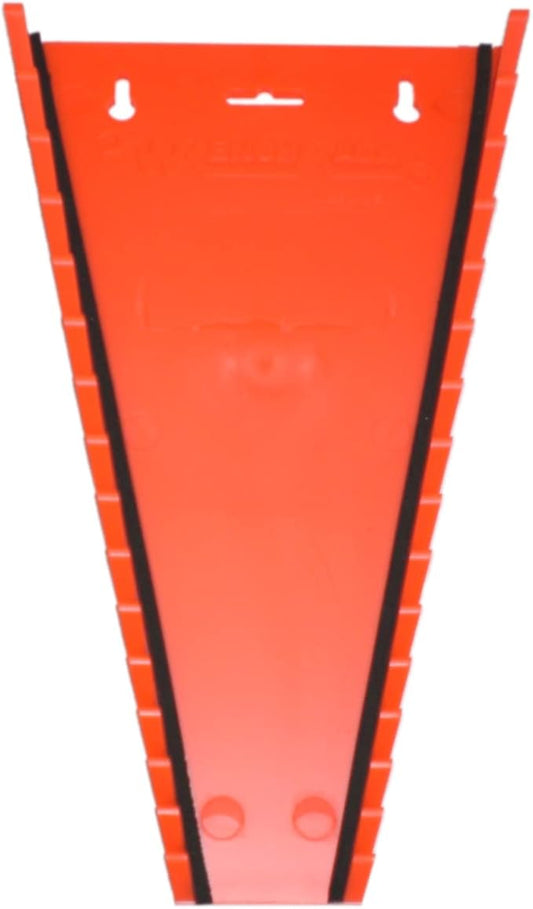 Protoco 3060 Standard 15 Piece Wrench Rack, Tool Organizer for Tool Box, Tool Cart or Wall Mounted, Orange