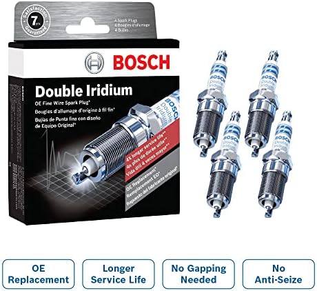 BOSCH 96321 OE Fine Wire Double Iridium Spark Plug - Pack of 4