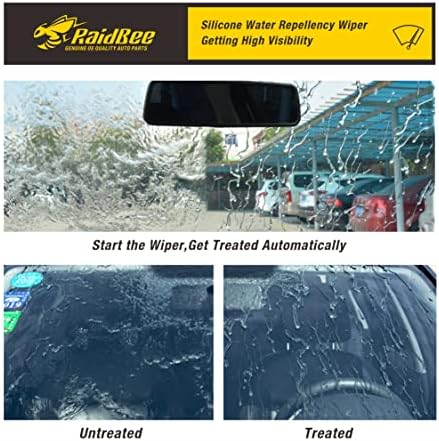 Silicone Rear Wiper Blade,10 inch Silicone Back Windshield Wiper Replacement for Toyota Highlander 2020-2022 etc.Waterproof Automotive Replacement Windshield Wiper Blades (10-A)