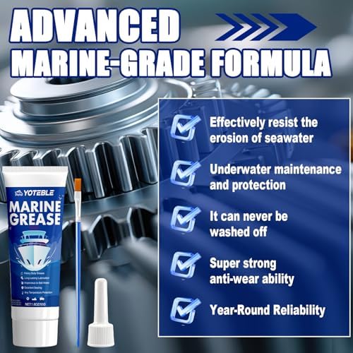 Marine Grease Tube, Waterproof High Temp, Against Water Washout 50g