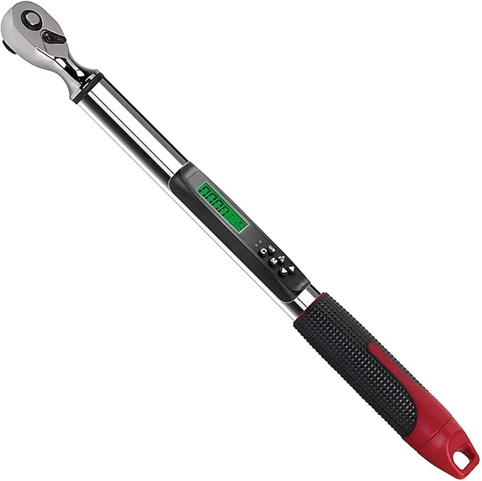 ACDelco Tools ARM315-3A 3/8 Inch Heavy Duty Angle Digital Torque Wrench with LED Flash Notification - ISO 6001 Standards with Certificate of Calibration